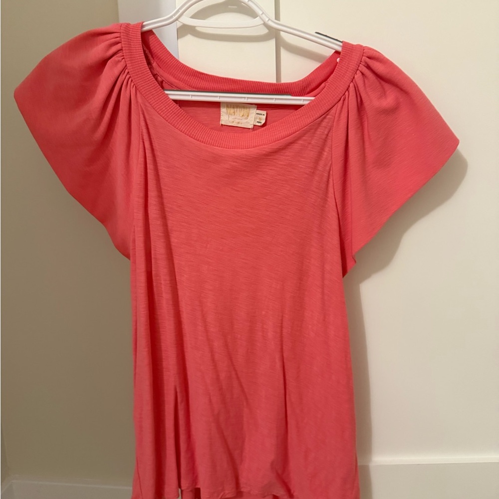 Nation LTD Ruffle Sleeve Top
